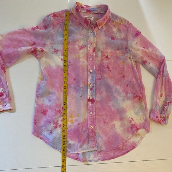 Pilcro by Anthropologie The Cate Long Sleeve Button Up Shirt Size Medium - Picture 15 of 17